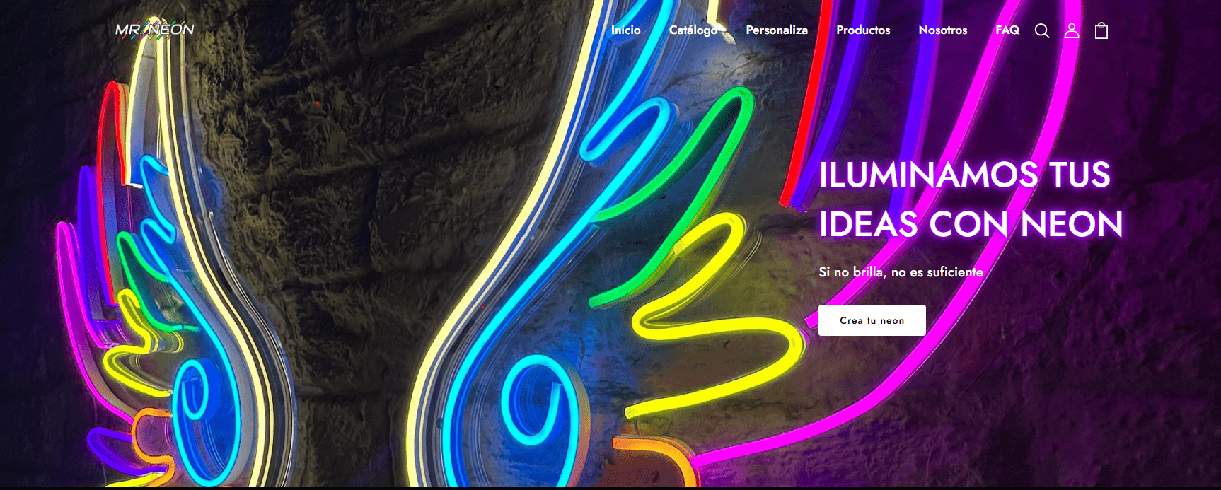 Landing page - Mr Neon